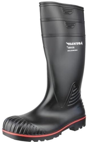DUNLOP Protective Footwear, A442031, Acifort Heavy Duty Full Safety, Nere/rosso, Taglia 48 EU