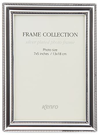 Kenro Silver Plated Photo Frame 8x6 Inch / 15x20cm Traditional Symphony Retro Series -SYR1520