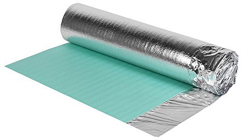 Underlay for Laminate Wood Flooring Silver Thick Quality Foam Floor Rolls 15m2