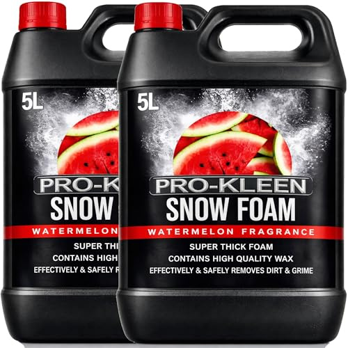 10L of Pro-Kleen Watermelon Snow Foam with Wax – Super Thick & Non-Caustic Foam – Extremely Powerful & Easy To Use