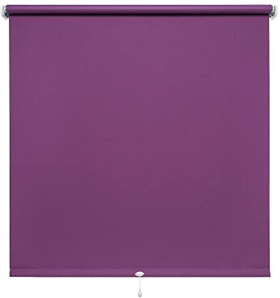 JalousieCrew Verdunkelungsrollo Springrollo Schnapprollo Rollo Brombeere lila Breite 60-200 cm Länge 180 cm Blickdicht Blickschutz (200 x 180 cm)