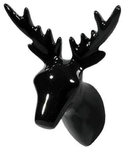 Dear Animals 1002075 --- Dear Deer ... WANDHAKEN --- KLEIDERHAKEN --- HIRSCH --- SCHWARZ(black)