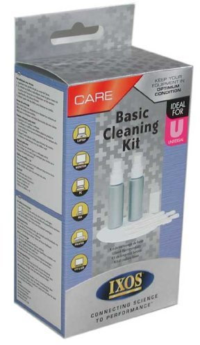 IXOS Desktop Laptop Basic Cleaning Kit. Gel, Fluid, Cloths, Buds, Brush...