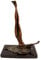 Kunst & Ambiente - Erotische Akt Bronzefigur - Frauenakt auf Marmor Skulptur - signiert - J. Patoue - Erotik Figur