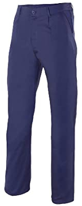 Velilla 349 - Pantalon à pinces (taille 44) couleur bleu foncé