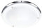 MiniSun | Modern Silver Chrome and Glass Flush Ceiling Light | Bath Ceiling Lights, Home Décor & Improvement Essential