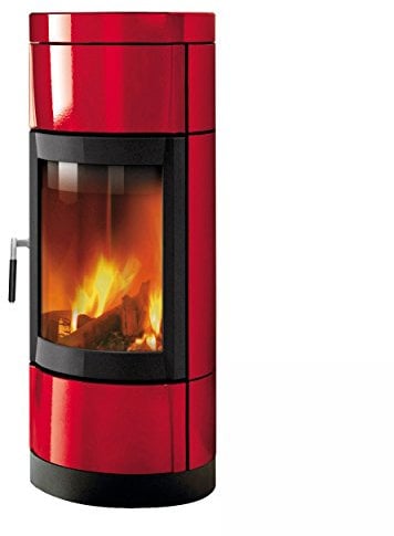 LA NORDICA - Stufa a legna FORTUNA Bordeaux girevole 7116820