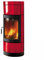 LA NORDICA - Stufa a legna FORTUNA Bordeaux girevole 7116820