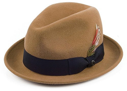 Jaxon & James Knautschbarer Blues Trilby Hut - Pekan - XXL