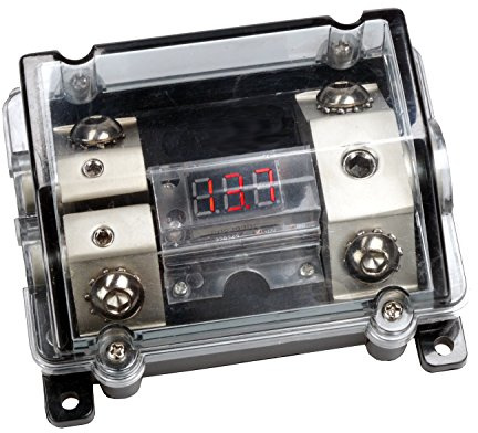 Sinus tec 13943 Sicherungsverteilerblock SVB mit roter digital Voltanzeige