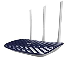 TP-LINK Archer C20 - Router (AC750 Mbps Banda Dual, WiFi Inalámbrico, 300 Mbps en 2.4 GHz, 433 Mbps en 5 GHz, 4 Puertos LAN 10/100Mbps, 1 Puerto 10/100Mbps, Soporta IPv6) 1 unidad