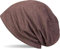 styleBREAKER Klassische Slouch Beanie Mütze, leicht und weich, Longbeanie, Unisex 04024018, Farbe:Dunkelbraun meliert
