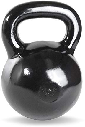 CAP Barbell SDK2-080 Powder Coated Cast Iron Kettlebell, 80 lb., Black
