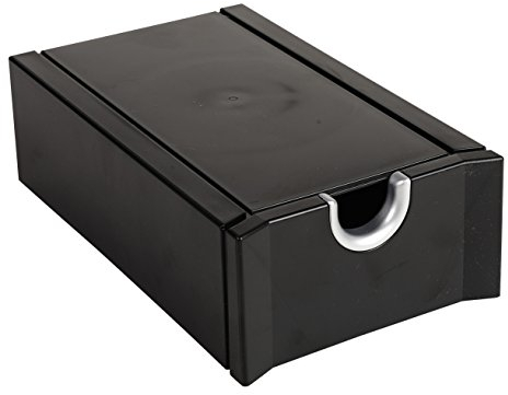 Exacompta 685411D Exabusiness Kartenbox (für 300 Visitenkarten, praktisch und elegant) 1 Stück schwarz