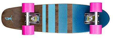 Ridge Erwachsene Maple Holz Mini Cruiser Number Three Skateboard, pink, MPB-22-NR3
