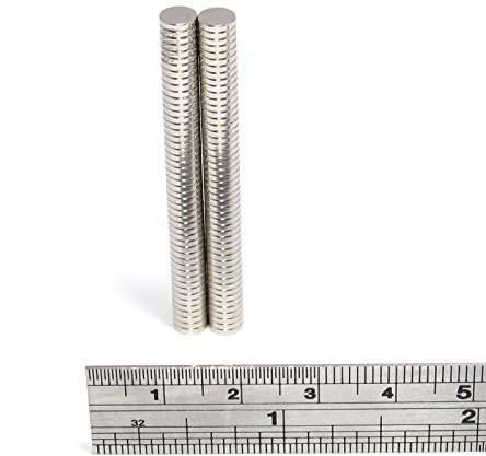 Spider Magnetics Ltd 100 Magnets 5x1 mm Neodymium Disc small round thin magnet 5mm diameter x 1mm