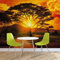 Forwall Vlies Fototapete Tapete Vliestapete Afrika Sonnenuntergang AF400VEXL (208cm x 146cm) Photo Wallpaper Mural