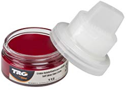 TRG Chaussures en cuir crème pour sacs, nutrition et soins, 45 ml, 112 - Rouge, 1.7 fl.Oz