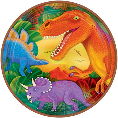 Amscan, Piatti Dinosauro (Confezione da 8)