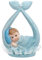 Tortenfigur Baby 11cm - Junge im Tragetuch - Tortenaufsatz zur Geburt Taufe Babyparty - Tortentopper Cake Topper Deko Figur für Torte Kuchen - Tortendeko & Kuchendeko - Hellblau