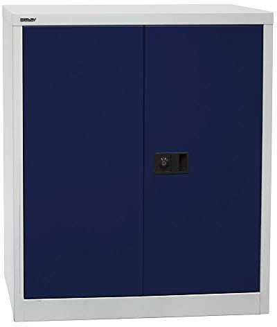 BISLEY Armoire à Portes battantes Universelle, 1 étagère galvanisée, 2 Oh