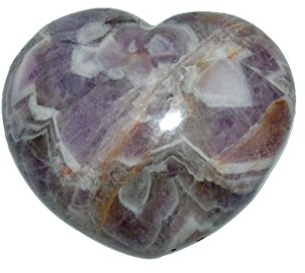 Amethyst Herz schöne bauchige Form ca. 45x40x25 mm als Handschmeichler