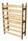 WEBMARKETPOINT CANTINETTA VINO PORTABOTTIGLIE IN LEGNO LEVIGATO PER 42 BOTTIGLIE