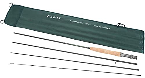 Daiwa Rods Fly FW AGQF9084 Algonquin Fliegenrute 9'#8, 4 Stück, braun, 43654
