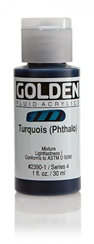 Pro-Art Golden Fluid Peinture acrylique Turquoise Phtalo 30 ml