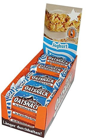 EnergyOatSnack Joghurt (15x65g) | Kohlenhydrat Energieriegel mit Haferflocken für Sport & Freizeit | Langanhaltende Energie & leckerer Geschmack | Handgemacht & Veggie | Das Original