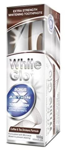 White Glo Extra Strength Whitening Toothpaste Coffee & Tea Drinkers Formula 150g