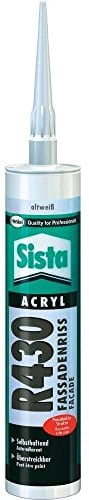 Henkel Sista Acryl-Rissdichter R430, 300ml Kartusche altweiß