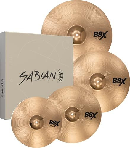 Sabian B8X Performance Set Plus -14”/16”/20” + Free 18” Thin Crash - (45003XG)