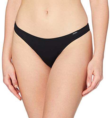 Skiny Damen Cotton Essentials 080903 Brazilian Slip, Schwarz, 36 EU