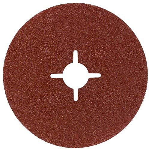 Bosch 2609256247 Fibre Sanding Disc for Angle Grinder Clamped for Wood and Metal 115mm Disc 22mm Bore 100 Grit