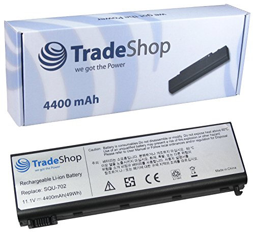 Trade-Shop High-Performance Li-Ion Battery 10.8/11.1 V 4400 mAh for Packard Bell EasyNote MZ35 V 075 MZ36 MZ36 R 017 MZ36 T 015 MZ36 T 019 MZ36 T 026 MZ36 U 024/MZ36 U 038/U 086/MZ36 – 107 MZ36 – V (MZ36 MZ36 V 46-48 inches
