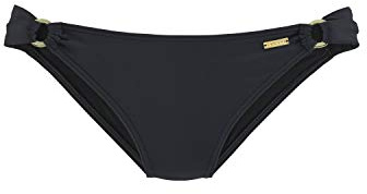 Lascana Damen Bikini-Hose seitliche Zierringe, unifarben für Trendige Kombinationen am Pool