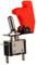 McPower Kill-Switch mit LED & roter Schutzkappe | 12V / 20A | Not-Aus Kippschalter | 2-polig | Kfz-Schalter mit 6,3mm Flachstecker
