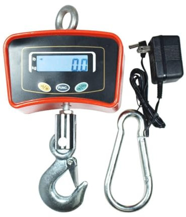 TrAdE Shop Traesio Bilancia da Gru 500 kg con Gancio Acciaio Inox Bilancia Industriale