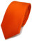 TigerTie Herren Krawatte 6 cm schmale Satin Tie in orange rotorange einfarbig uni Business, festliche Veranstaltungen und Freizeit