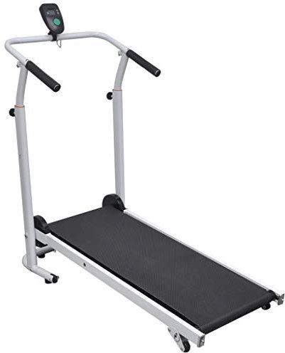 Mini Faltbar Laufband, 93 x 36 cm Schwarz, Höhe Verstellbar Rutschsichere Lauffläche