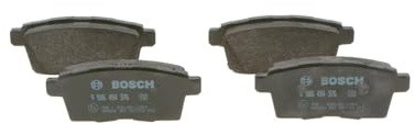 Bosch BP1284 - Brake Pads Car Rear Axle - 1 Set of 4 Pads | Bosch Quality - Reduced Noise and Dust - ECE-R90 Certified - Copper-Free