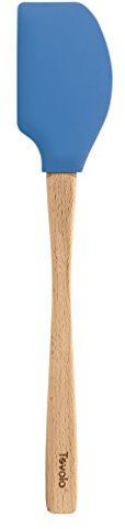 Tovolo 81-10246 Spatule à Gâteau avec Manche Bois/Silicone Bleu 45 x 35 x 25 cm