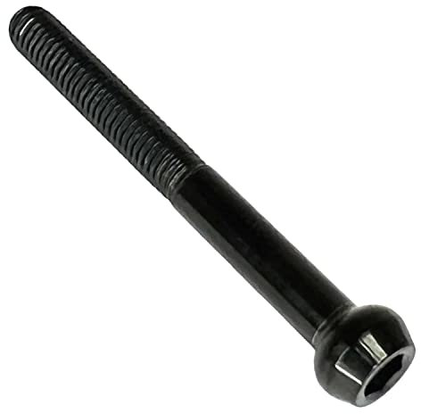 F26 Titan Kugelkopf Schraube Sattelstütze M5 (Schwarz, 35mm)