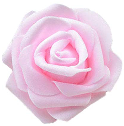Cutefly 50x Schaumköpfe Blumenköpfe Kunstblumen Brautstrauß Haus Dekor Rosen - Rosa