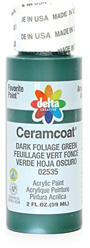 Delta Creative Ceramcoat Acrylic Paint in Assorted Colors (2 Ounce), 02535 Dark Foliage Green