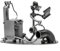 metalman24 Schraubenmännchen Schweisser - Handarbeit Geschenkidee Metallfigur Metallmännchen Stahlfigur Schraubenmännle - Deko für Büro & Zuhause