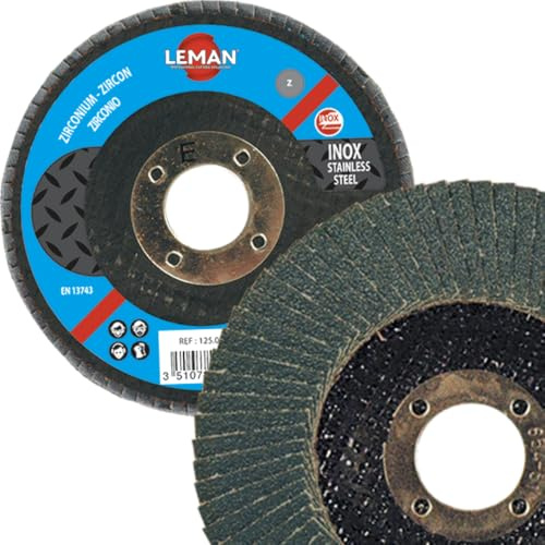 Leman 115.040z Festplatte, Amtsheftung gewölbter Zirkonia 115 x 22,23 mm, blau, 115.040Z