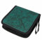 veewon Compartiment 40 pochettes à CD Wallet DVD Support monde carte du monde Mode DJ cas de stockage disque album Organisateur de sacs dossiers vert
