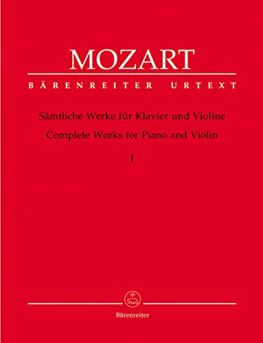 MOZART - Sonatas Completas 1º para Violin y Piano (Urtext) (Reeser)